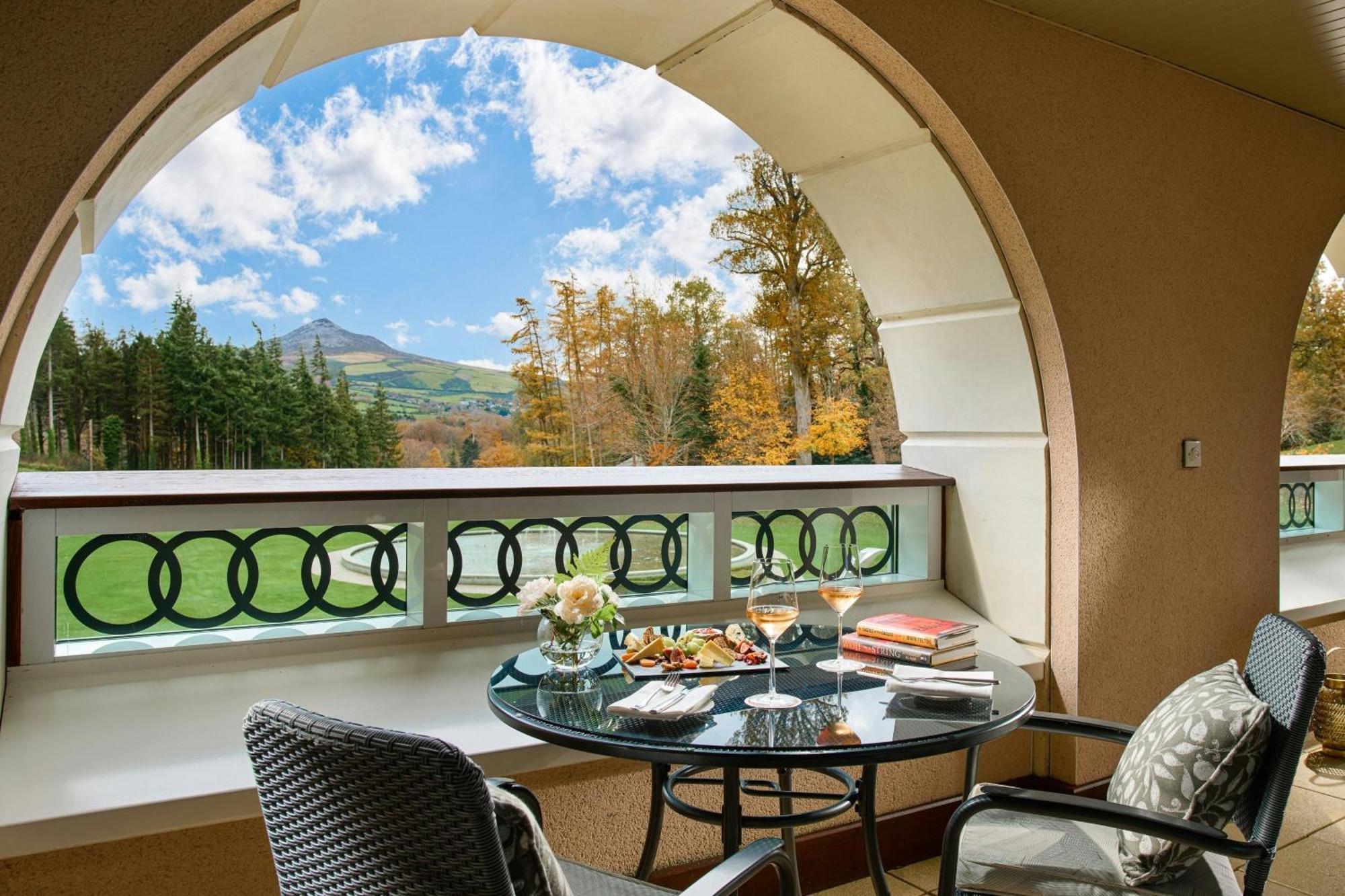 Powerscourt Hotel, Autograph Collection Enniskerry Bagian luar foto A view of the golf course from a suite at The Lodge at Sun Valley